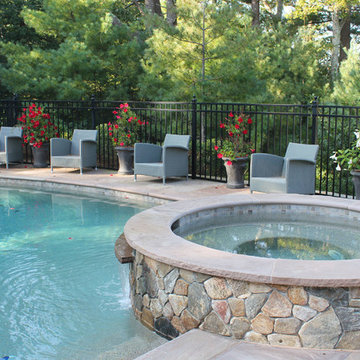 Stone Patio and Pool Design