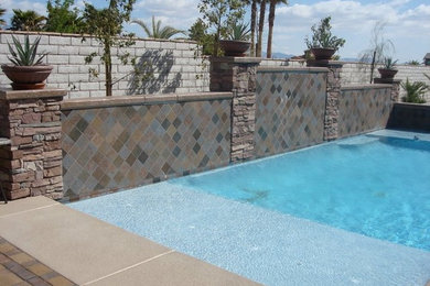 Example of a classic pool design in Las Vegas