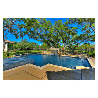 Straight Line Pool in Boerne Texas - Mediterranean - Pool - Austin - by ...