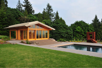 Example of a trendy pool design in Portland