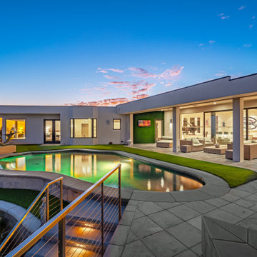 Stunning house with mega views in Pacific Palisades, CA.
