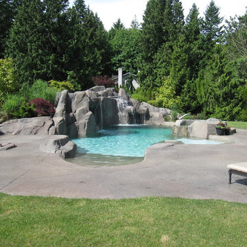 Stunning Vancouver backyard with Water Fall