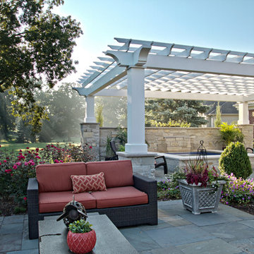 Sugar Grove, IL Hot Tub and Pergola