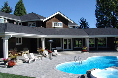 Example of a classic pool design in Vancouver
