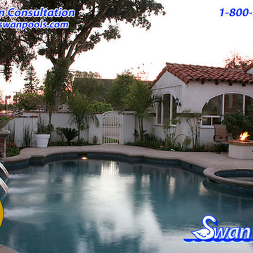 Swan Pools Custom Design - Mediterranean Villa