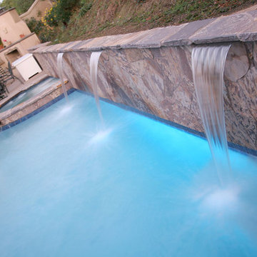 Swan Pools | Swimming Pool Company | Water Feature_Sheer Descent