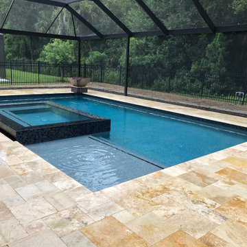 Swimming Pool and Overflow Spa in Oviedo, Florida