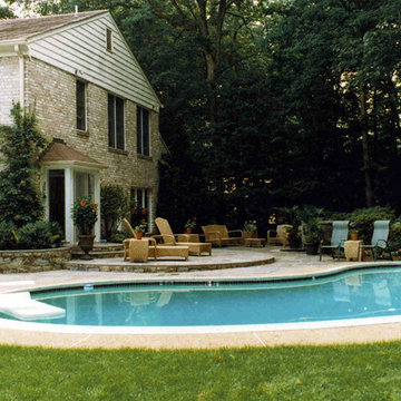 Swimming Pool and Patio on Wooded Lot