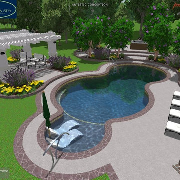 Swimming Pool Build in La Plata, MD - TT - Wise Pool & Spa