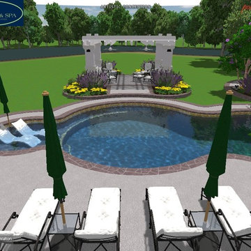 Swimming Pool Build in La Plata, MD - TT - Wise Pool & Spa