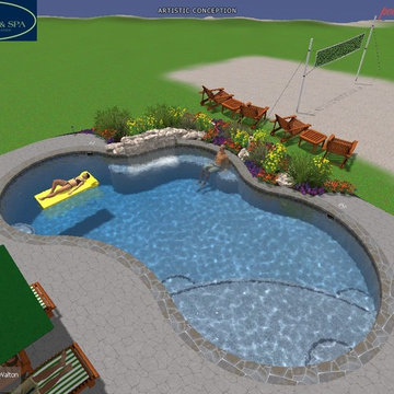 Swimming Pool Build in Leonardtown, MD - SW - Wise Pool & Spa