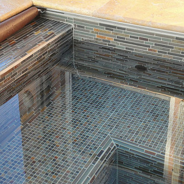 Swimming Pool Glass & Stone Mosaic Tile