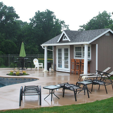 Swimming Pool House Sheds and Cabanas