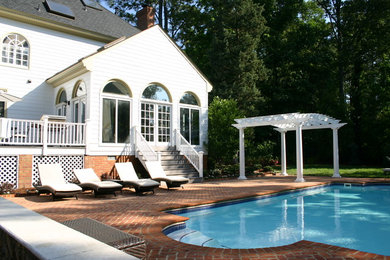 Swimming Pool with Brick Pavers