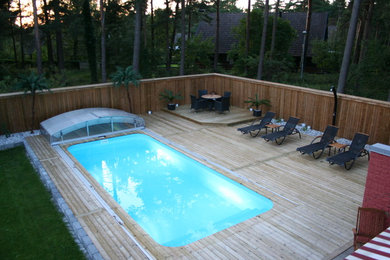 Example of a minimalist pool design in Copenhagen