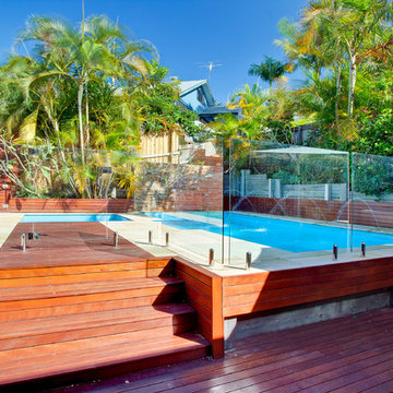 Symphony Pool & Neptune Spa with water feature in Narrabeen