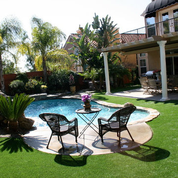 Synthetic Grass Pool Areas