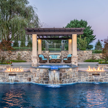 The Ultimate Outdoor Living: Sports Court, Pavilion, Pool, Spa and Pond