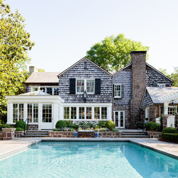The view from the pool house