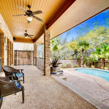 Timeless classic freeform pool and spa