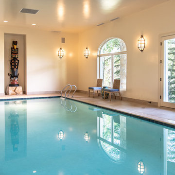 Euro Style Indoor Pool with Large Windows