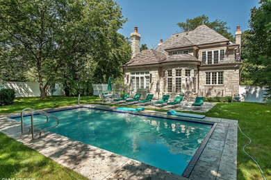 Inspiration for a timeless pool remodel in Chicago