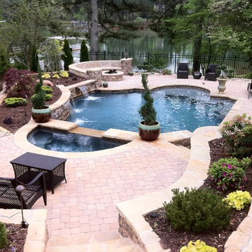 Traditional Style Pool with a Modern Twist