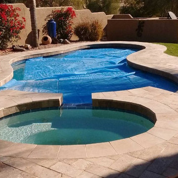 Travertine Pool Deck