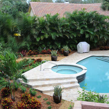 Travertine Pool in Boca Raton