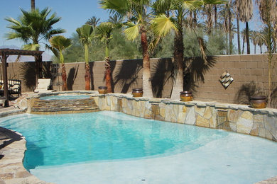 Inspiration for a tropical pool remodel in Orange County