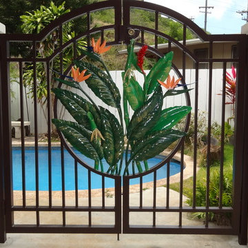 Tropical Pool Gate