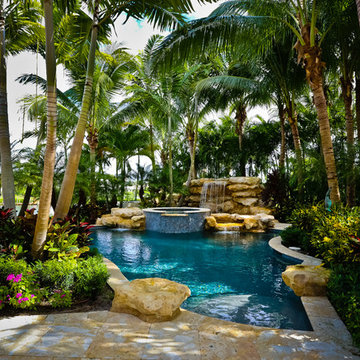 Tropical Pool view 2; Jupiter, Florida