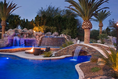 Inspiration for a tropical pool remodel in Phoenix