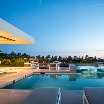 Trousdale Beverly Hills luxury home resort style pool terrace