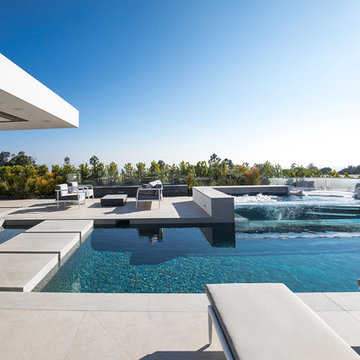 Trousdale Beverly Hills luxury home pool terrace