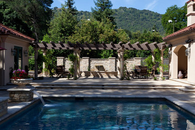 Tuscan Pool And Koi Pond