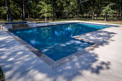 Traditional swimming pool in Dallas.