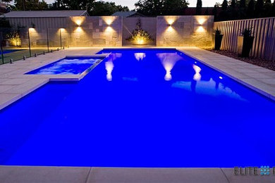 This is an example of a modern swimming pool in Adelaide.