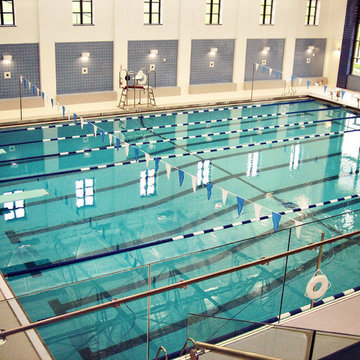 URBAN: indoor competition swimming pool with starting blocks + diving boards