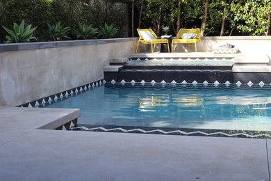 Trendy pool photo in Orange County