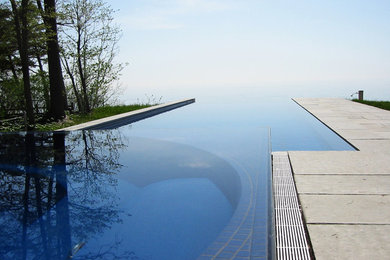 Pool - contemporary pool idea in Grand Rapids