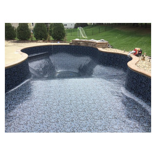 Vinyl Liner Replacement - Gemini Butterfly Effect Pearl - Traditional - Pool  - St Louis - by Bi-State Pool & Spa | Houzz