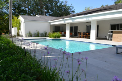 Design ideas for a swimming pool in Miami.