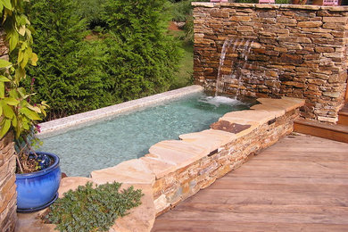 Example of an eclectic pool design in Baltimore