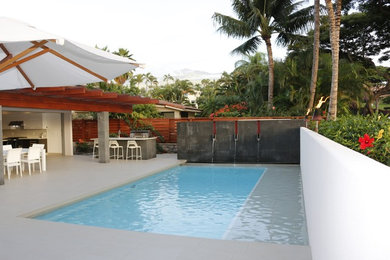 Pool - contemporary pool idea in Hawaii