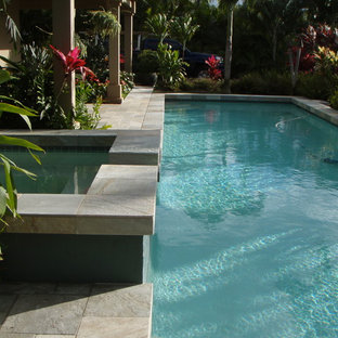 This is an example of an asian pool in Hawaii.