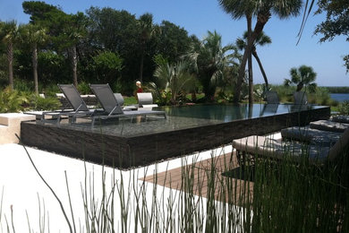 Trendy pool photo in Miami