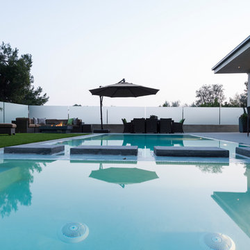 Wallace Ridge Beverly Hills luxury home modern swimming pool