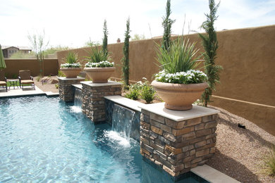 This is an example of a world-inspired swimming pool in Phoenix.