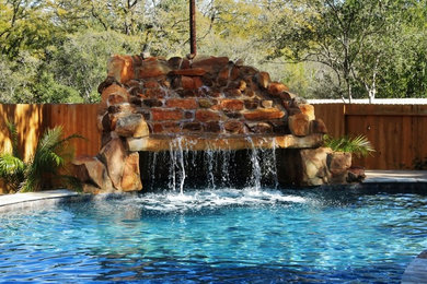 Pool - rustic pool idea in Austin